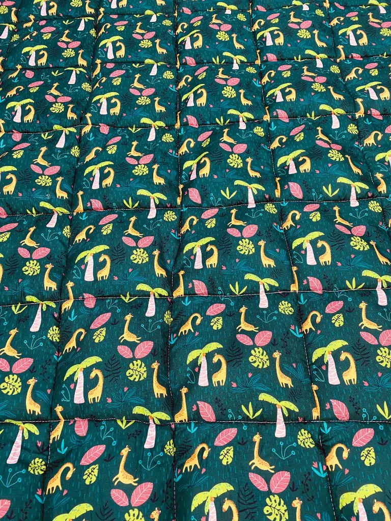 Giraffe Themed Cotton Baby Quilt1.webp