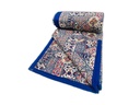 Blue Abstract Cotton Quilt