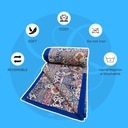Blue Abstract Cotton Quilt