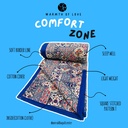 Blue Abstract Cotton Quilt
