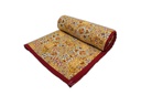 Golden Floral Printed Cotton Quilt