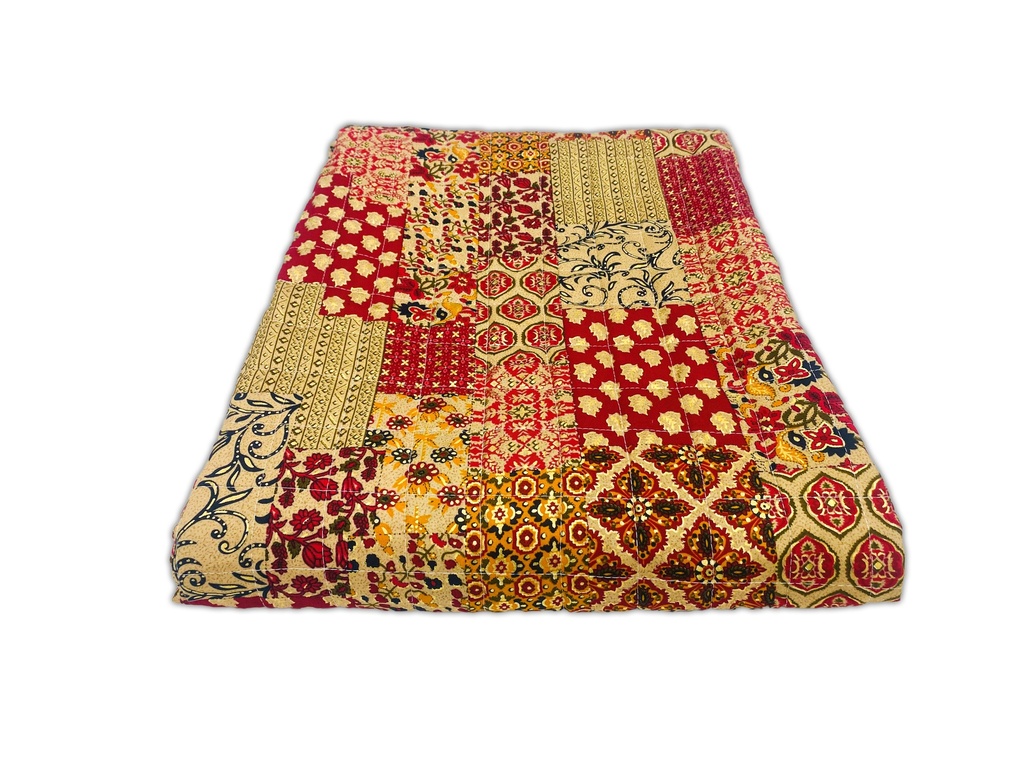 red quilt