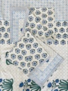 Premium Design Cotton Blue Bedsheet
