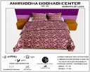 Red Floral Fabric Foam Quilt With Cotton Cover