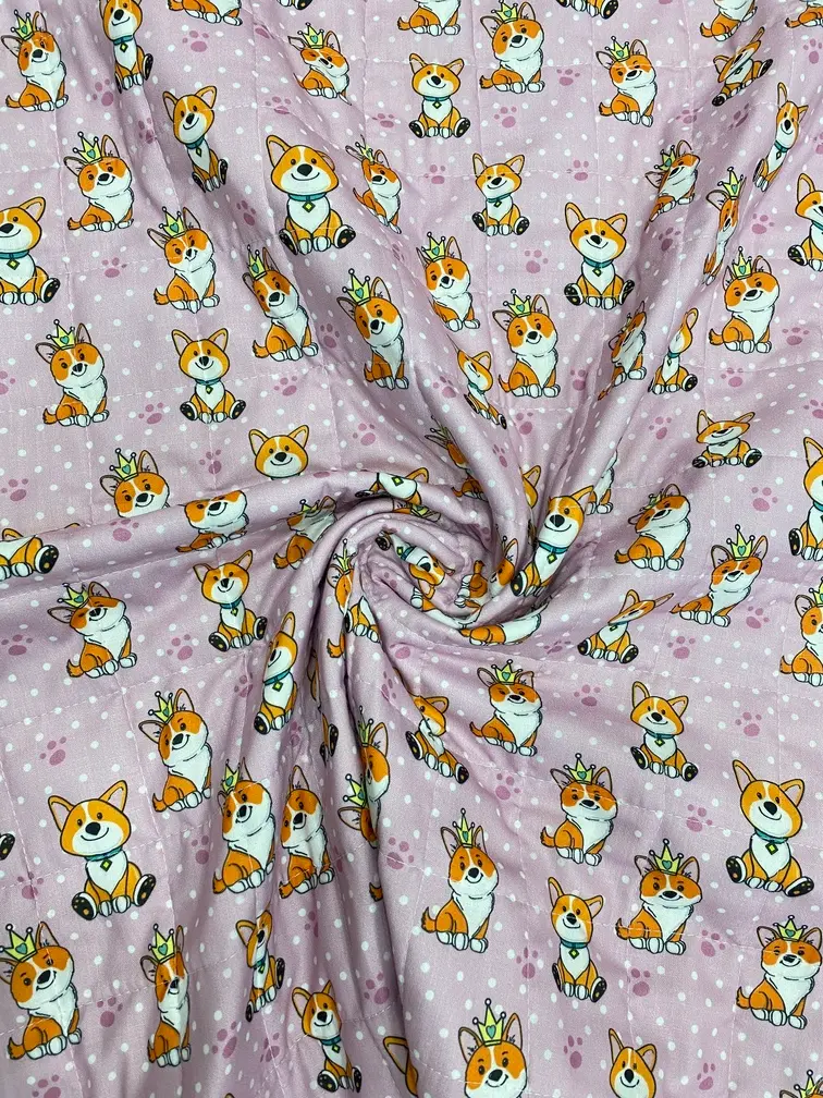 King Puppy Cotton Baby Quilt
