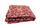 Red Floral Fabric Foam Quilt With Cotton Cover
