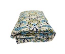 Blue Florel Fabric Foam Quilt With Cotton Cover