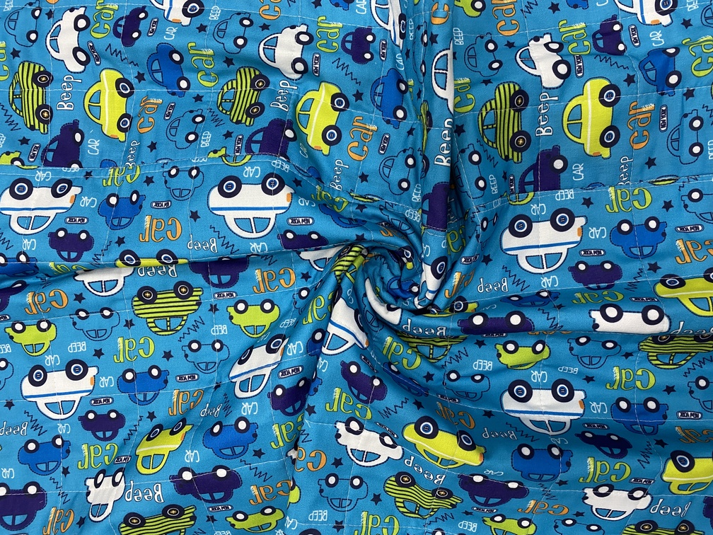 Cotton Car Adventure Printed Quilt