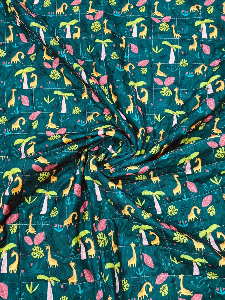 Giraffe Themed Cotton Quilt