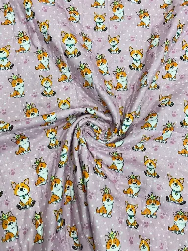 [dcn01] King Puppy Cotton Baby Quilt