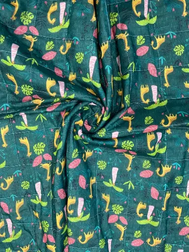 [pcb01] Giraffe Themed cotton Baby Quilt