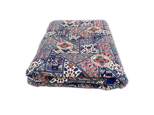 Blue Abstract Cotton Quilt